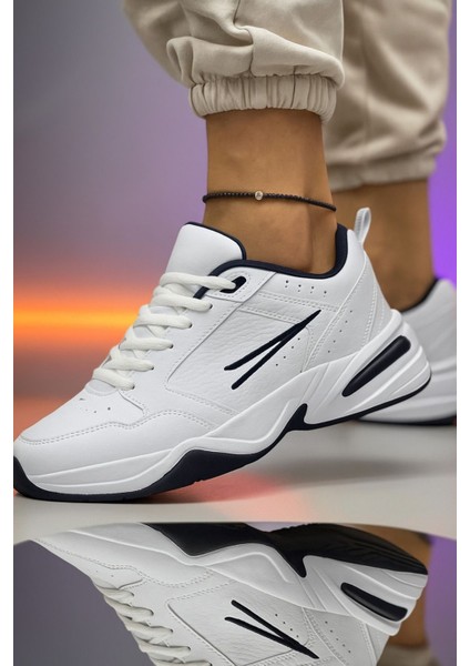 Taban Kalın Düz Beyaz Sneaker Ayakkabı Kadın Spor Erkek Spor Bez Ayakkabı