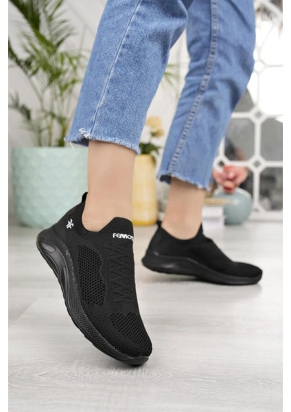 Günlük Spor Ayakkabı Ortopedik Hafif Bağcıksız Triko Unisex Ayakkabı Sevgili Eş Kombinine Uygun modelleri