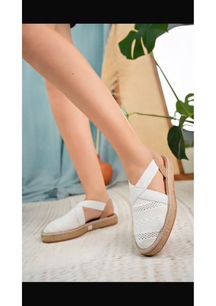 Hasır Triko Sandalet