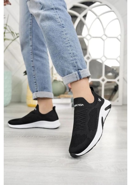 Günlük Spor Ayakkabı Ortopedik Hafif Bağcıksız Triko Unisex Ayakkabı Sevgili Eş Kombinine Uygun