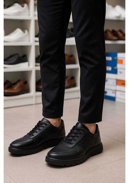 Kalın Taban, Koku Yapmaz, Kaymaz Taban,terleme Yapmaz Erkek Sneaker Yazlık Deri Spor