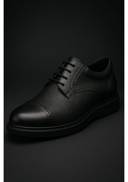 Bağcıklı Siyah Deri Erkek Ayakkabı