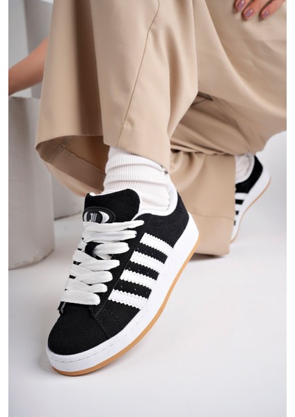 Unisex Siyah Beyaz Sneaker Spor Ayakkabı fiyatları