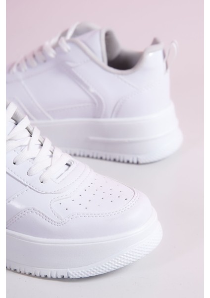 Beyaz Sneakers Yüksek Tabanlı 5 cm Spor Ayakkabı fırsatları