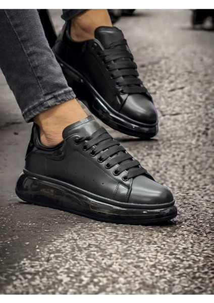 Erkek Bağcıklı Air Balon Kalın Yüksek Taban Ortopedik Günlük Klasik Spor Ayakkabı Sneakers