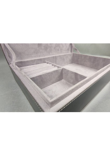 Gri Kapaklı Büyük Takı ve Mücevher Kutusu, Şık ve Fonksiyonel Saklama Çözümü modelleri