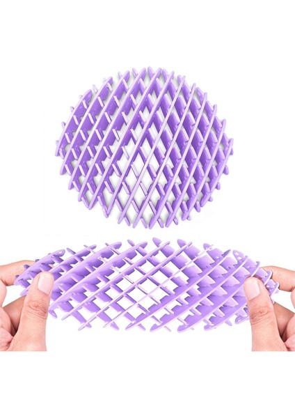 Yeni Nesil Mor Solucan Oyuncağı Top Anahtarlıklı Model 2 Özellikli Vıp New Purple Fıdget Worm