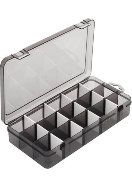 Gri 2'li 15 Bölmeli Kapaklı Takı ve Dikiş Kutusu, Düzenleyici Organizer indirimleri