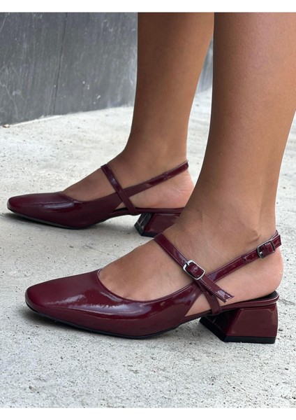 Masis Rulivo Bordo Rugan Topuklu Babet fırsatları