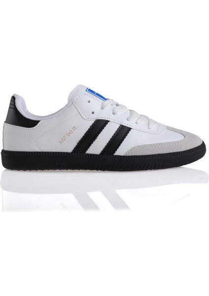 Uniseks Sneaker Esnek Yumuşak Spor Ayakkabı Beyaz Siyah