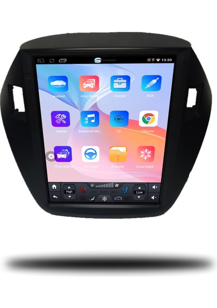 Hyundai IX35 Tesla Ekran Android Carplay Multimedya 2010-2015 6gb Ram + 128GB Hafıza + 8 Çekirdek fiyatları