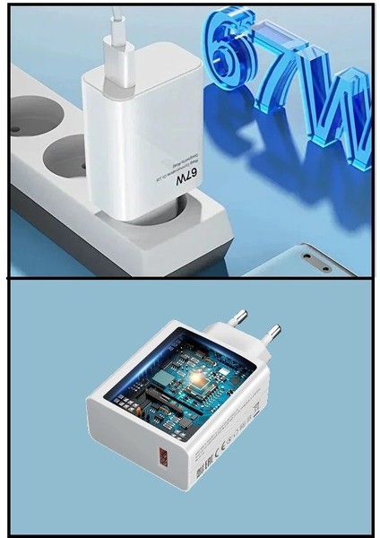 Redmi Note 12 Pro Speed Modeli Için 67W Süper Hızlı Şarj Aleti