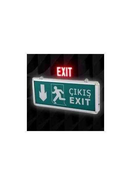3W Exıt Çıkış Armatürü Ledli 3 Saat Akülü CT-9167 modelleri