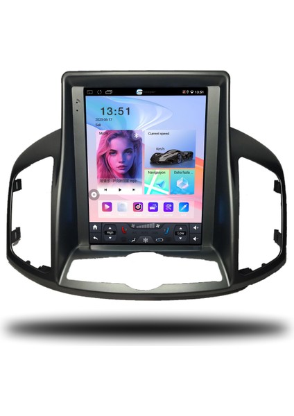 Chevrolet Captiva Tesla Ekran Android Carplay Multimedya 2012-2015 6gb Ram + 128GBHAFIZA + 8 Çekirdek