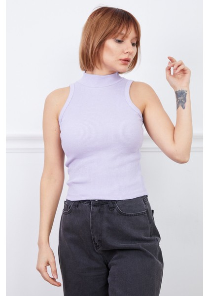 Fitilli Balıkçı Yaka Crop Body