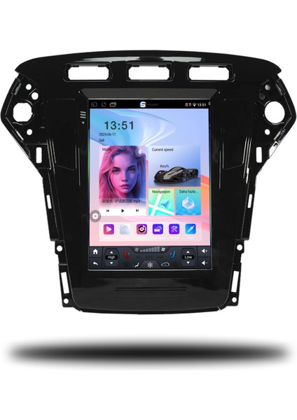Ford Mondeo Tesla Ekran Android Carplay Multimedya 2011-2013 6gb Ram + 128GB Hafıza + 8 Çekirdek