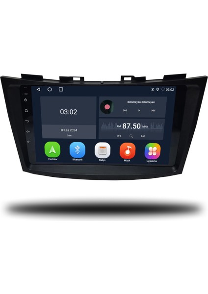 Suzuki Swift Android Carplay Multimedya 2011-2016 6gb Ram + 128GB Hafıza + 8 Çekirdek
