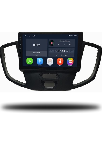 Ford Transit Custom Android Carplay Multimedya 2014-2017 4gb Ram + 64GB Hafıza