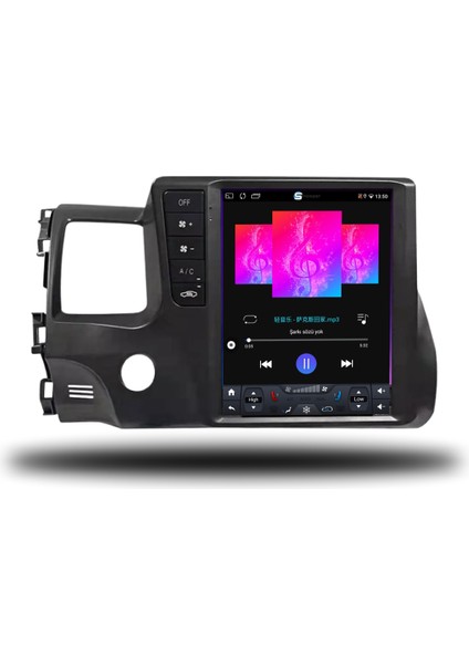 Honda Civic Fd6 Tesla Ekran Android Carplay Multimedya 2007-2011 6gb Ram + 128GB Hafıza + 8 Çekirdek