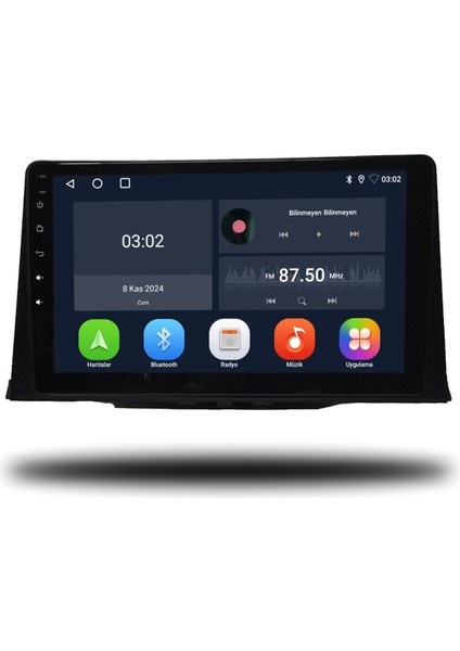 Citroen Berlingo Android Carplay Multimedya 4gb Ram + 64GB Hafıza