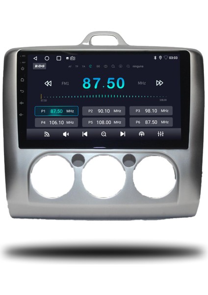 Ford Focus 2 Android Carplay Multimedya 2007-2011 Manuel Klima 4gb Ram + 64GB Hafıza modelleri