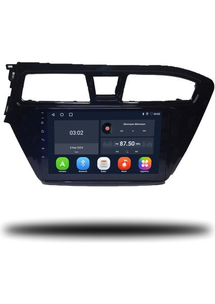 Hyundai I20 Android Carplay Multimedya 2015-2017 4gb Ram + 64GB Hafıza