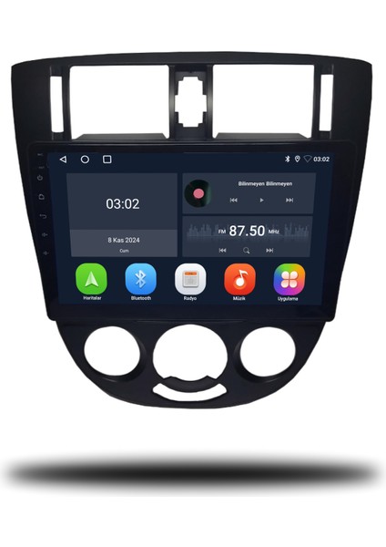 Chevrolet Lacetti Android Carplay Multimedya 2004-2009 4gb Ram + 64GB Hafıza