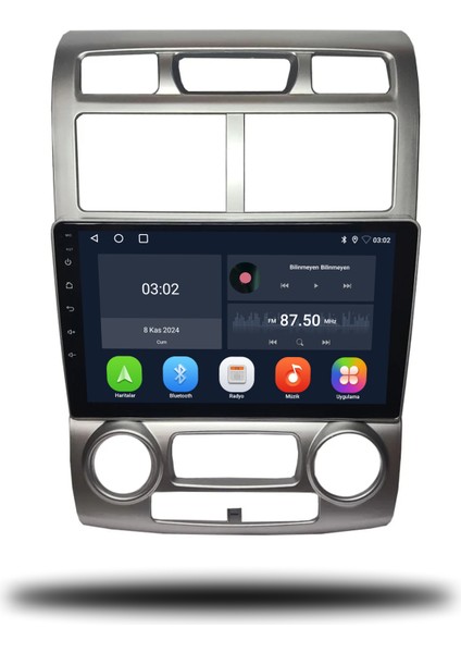 Kia Sportage Android Carplay Multimedya 2005-2010 4gb Ram + 64GB Hafıza