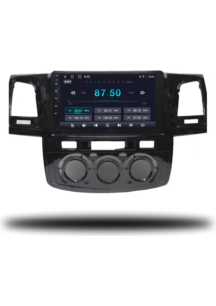 Toyota Hilux Android Carplay Multimedya 2005-2008 Manuel Klima 6gb Ram + 128GB Hafıza + 8 Çekirdek modelleri