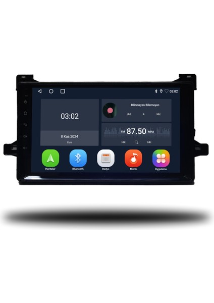 Toyota Prius Android Carplay Multimedya 2010-2016 6gb Ram + 128GB Hafıza + 8 Çekirdek