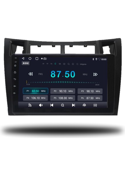 Toyota Yaris Android Carplay Multimedya 2007-2011 6gb Ram + 128GB Hafıza + 8 Çekirdek modelleri