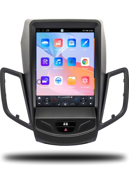 Ford Fiesta Tesla Ekran Android Carplay Multimedya 2009-2012 4gb Ram + 64GB Hafıza fiyatları