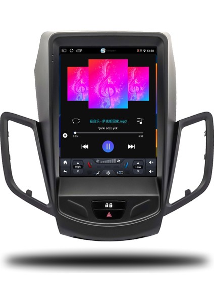 Ford Fiesta Tesla Ekran Android Carplay Multimedya 2009-2012 4gb Ram + 64GB Hafıza modelleri