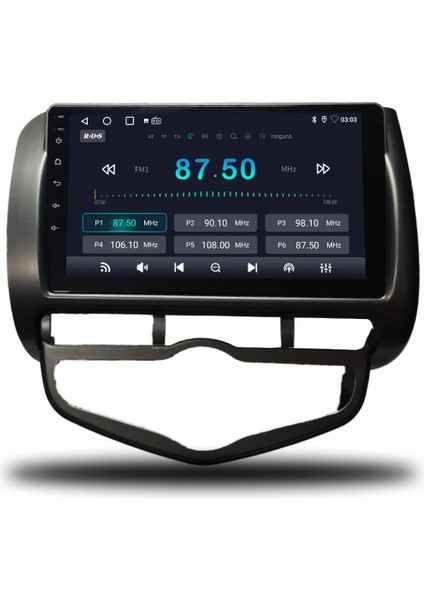Honda Jazz Android Carplay Multimedya 2002-2008 Dijital Klima 6gb Ram + 128GB Hafıza + 8 Çekirdek modelleri