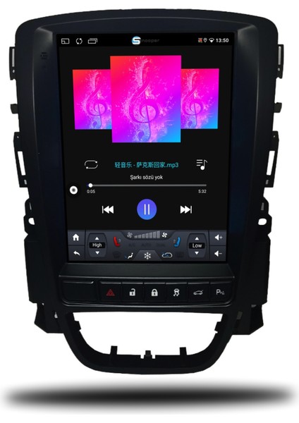 Opel Astra J Tesla Ekran Android Carplay Multimedya 2010-2020 6gb Ram + 128GB Hafıza + 8 Çekirdek modelleri