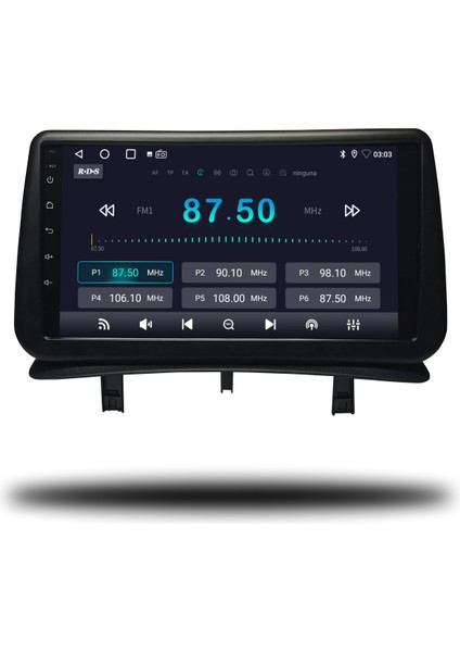 Renault Clio 3 Android Carplay Multimedya 2005-2011 6gb Ram - 128GB Hafıza - 8 Çekirdek modelleri