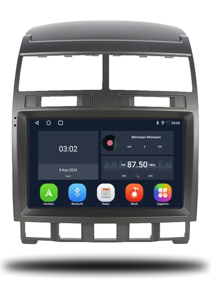 Volkswagen Touareg Android Carplay Multimedya 2003-2010 6gb Ram + 128GB Hafıza + 8 Çekirdek
