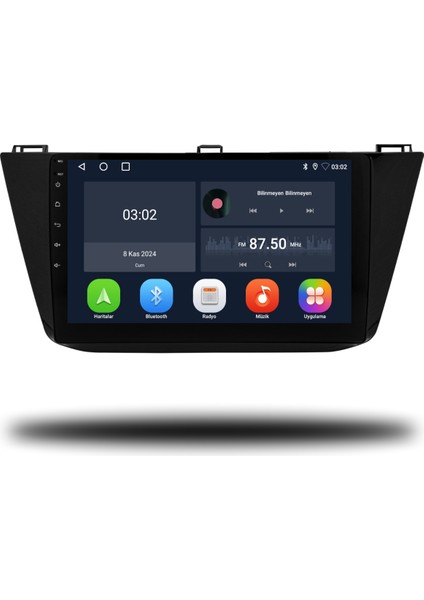 Volkswagen Tiguan Android Carplay Multimedya 2017-2020 2gb Ram + 32GB Hafıza
