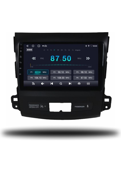 Mitsubishi Outlander Android Carplay Multimedya 2008-2012 6gb Ram + 128GB Hafıza + 8 Çekirdek fiyatları