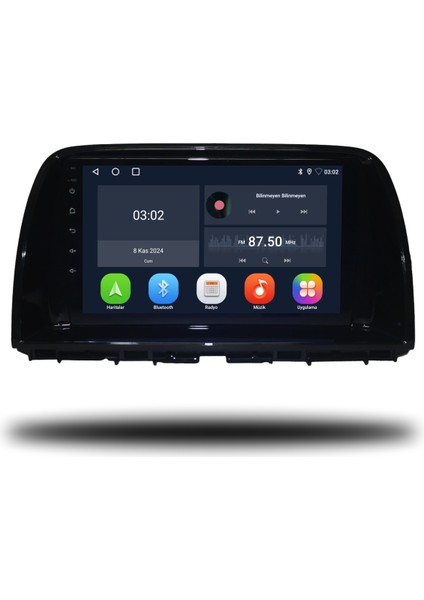 Mazda 6 Android Carplay Multimedya 2013-2014 6gb Ram + 128GB Hafıza + 8 Çekirdek