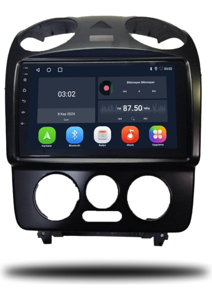 Volkswagen Beetle Android Carplay Multimedya 2003-2010 6gb Ram + 128GB Hafıza + 8 Çekirdek
