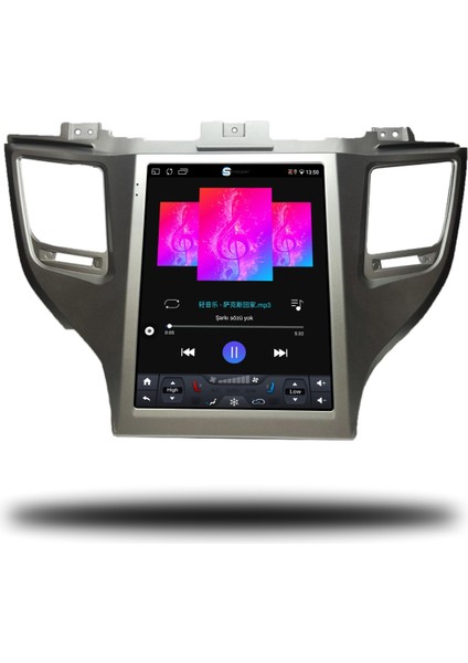 Hyundai Tucson Tesla Ekran Android Carplay Multimedya 2015-2018 6gb Ram + 128GB Hafıza + 8 Çekirdek modelleri