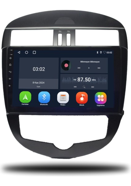 Nissan Pulsar Android Carplay Multimedya 2016-2020 6gb Ram + 128GB Hafıza + 8 Çekirdek