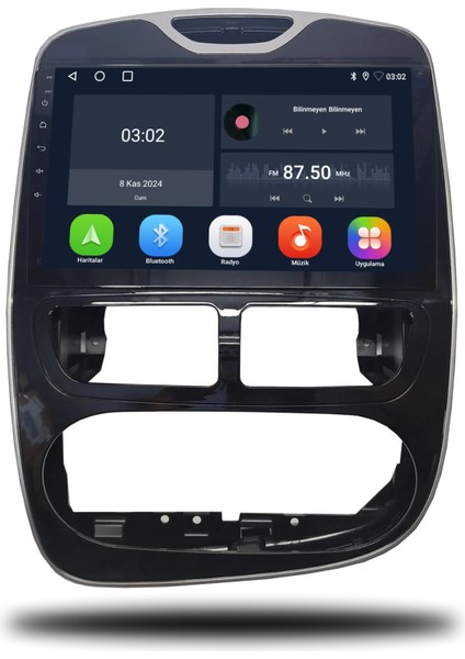 Renault Clio 4 Android Carplay Multimedya 2013-2015 4gb Ram - 64GB Hafıza