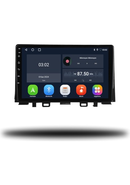 Kia Stonic Android Carplay Multimedya 2017-2022 6gb Ram + 128GB Hafıza + 8 Çekirdek