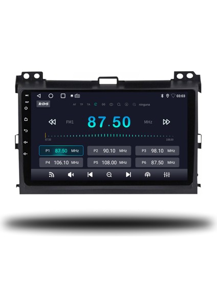 Toyota Land Cruiser Android Carplay Multimedya 2003-2007 6gb Ram + 128GB Hafıza + 8 Çekirdek modelleri