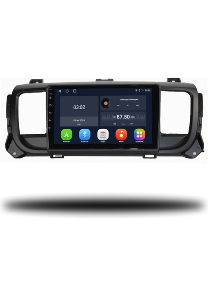 Citroen Jumpy Android Carplay Multimedya 2017-2022 6gb Ram + 128GB Hafıza + 8 Çekirdek