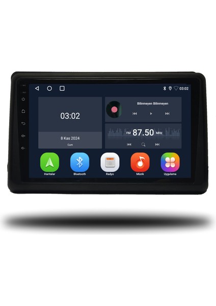 Renault Kangoo Express Android Carplay Multimedya 2021-2022 6gb Ram - 128GB Hafıza - 8 Çekirdek