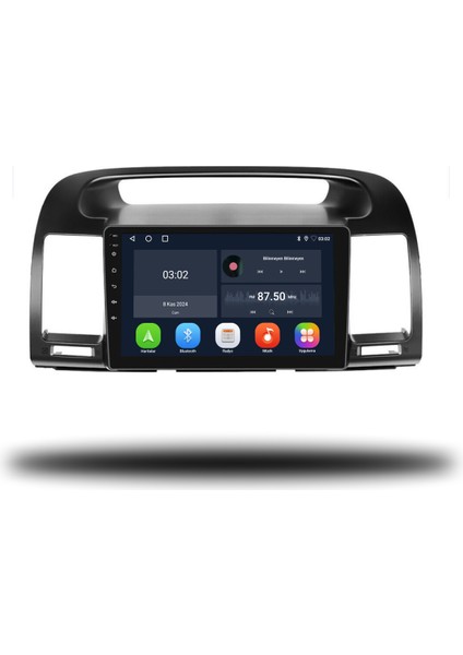 Toyota Camry Android Carplay Multimedya 2003-2006 4gb Ram + 64GB Hafıza