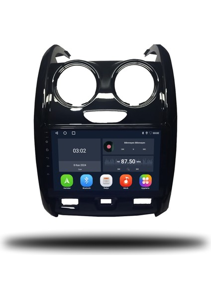 Dacia Duster Android Carplay Multimedya 2013-2017 2gb Ram + 32GB Hafıza
